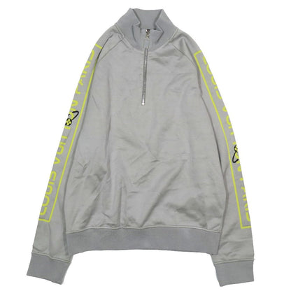 Louis Vuitton Half Zip Sweatshirt Shirt Arm Logo Pullover Jacket Large Gray — view 2