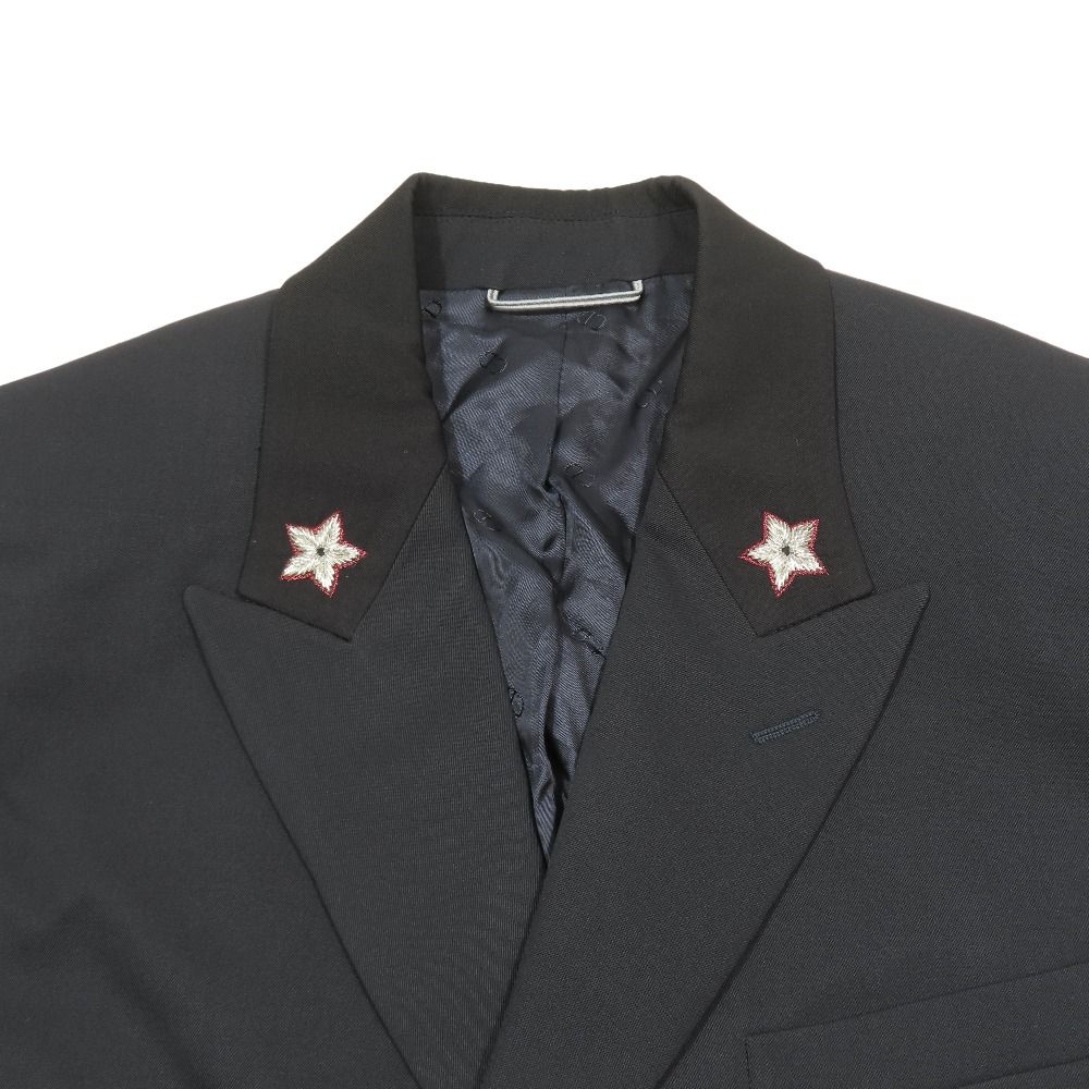 Dior Tailored Jacket Blazer Lapel Star Embroidery Center Vent Lining CD Logo — view 5