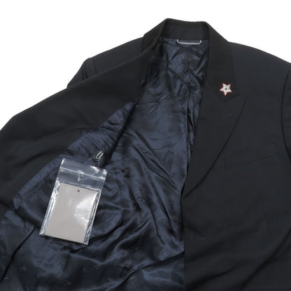 Dior Tailored Jacket Blazer Lapel Star Embroidery Center Vent Lining CD Logo — view 3