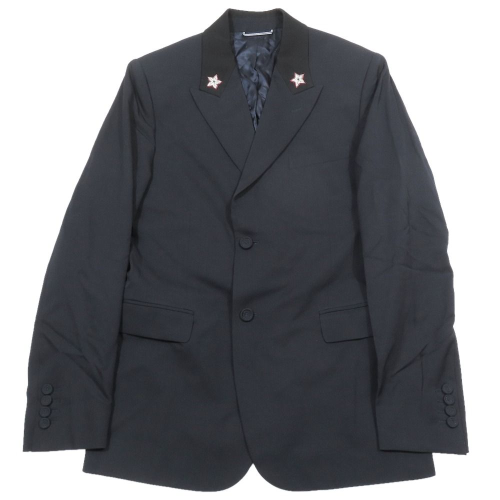 Dior Tailored Jacket Blazer Lapel Star Embroidery Center Vent Lining CD Logo