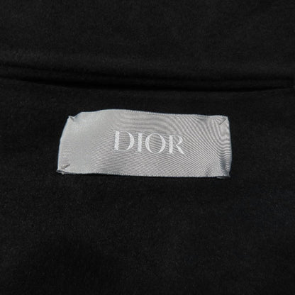 Dior Cashmere Melton Tailored Jacket Blazer 46 Black — view 5