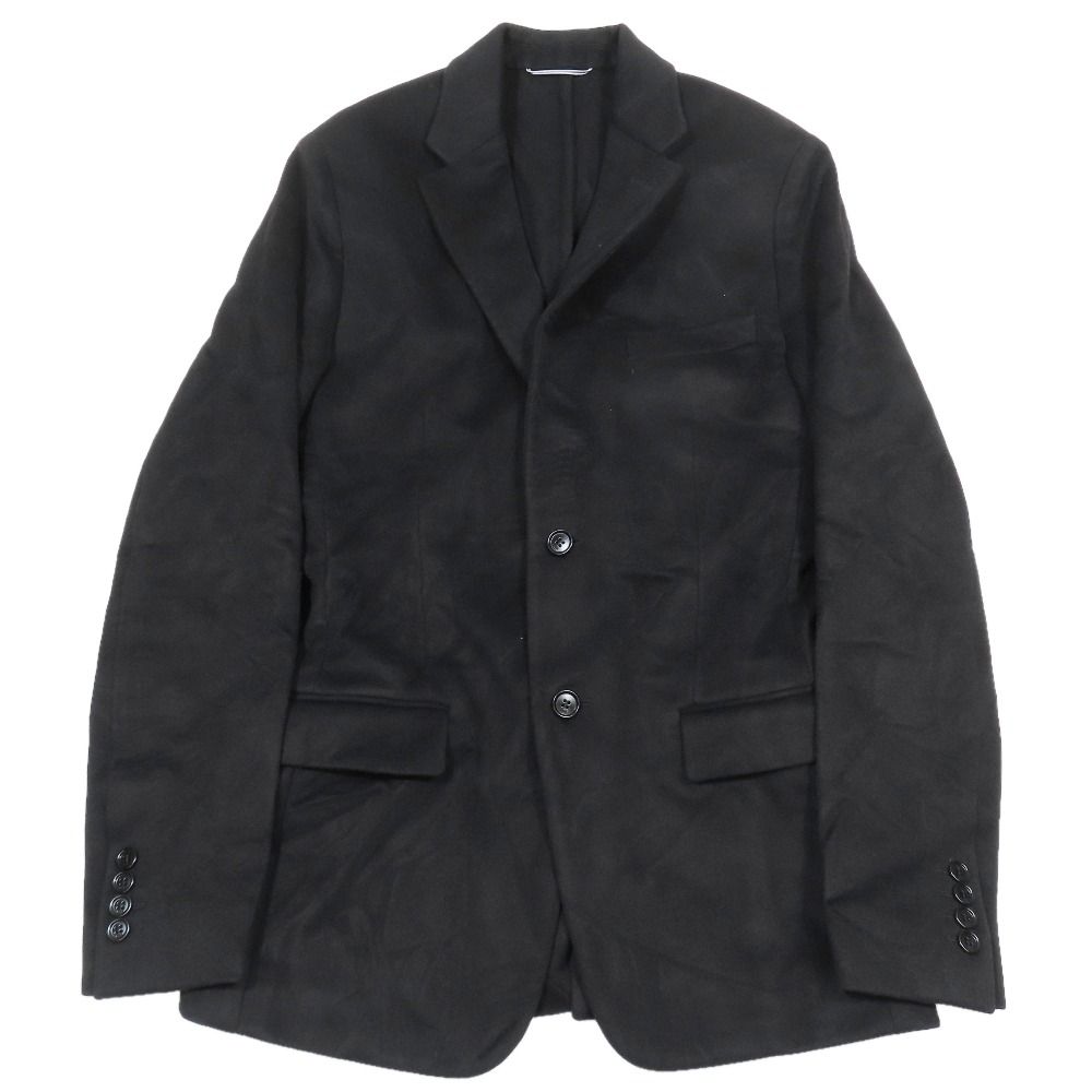 Dior Cashmere Melton Tailored Jacket Blazer 46 Black