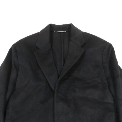 Dior Cashmere Melton Tailored Jacket Blazer 46 Black — view 4