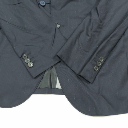 Louis Vuitton Tailored Jacket Blazer Stripe Lining Line Logo Side Vent 52 Navy — view 5