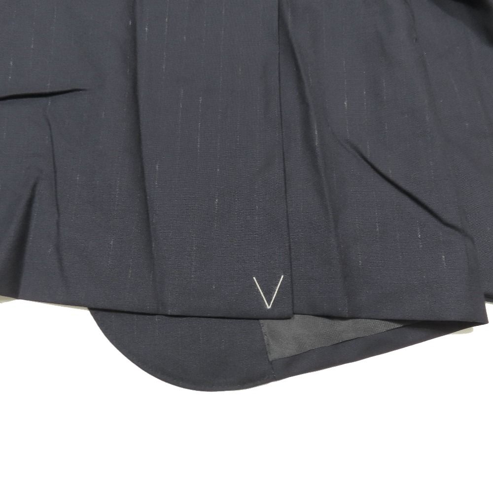 Louis Vuitton Tailored Jacket Blazer Stripe Lining Line Logo Side Vent 52 Navy — view 6