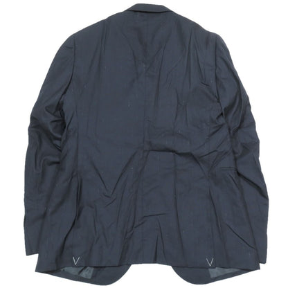 Louis Vuitton Tailored Jacket Blazer Stripe Lining Line Logo Side Vent 52 Navy — view 2