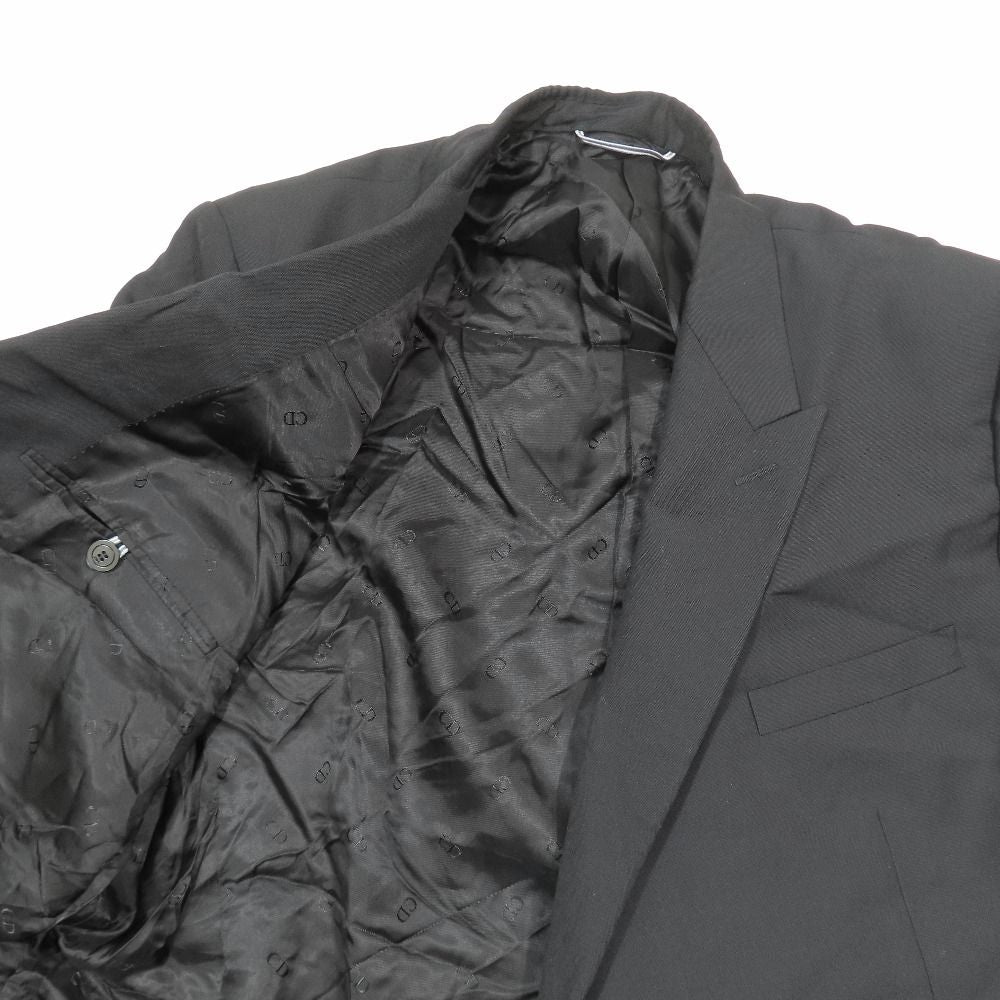 Dior jacket Blazer Double Breasted Lining CD Logo Center Vent 52c Black Second — view 3