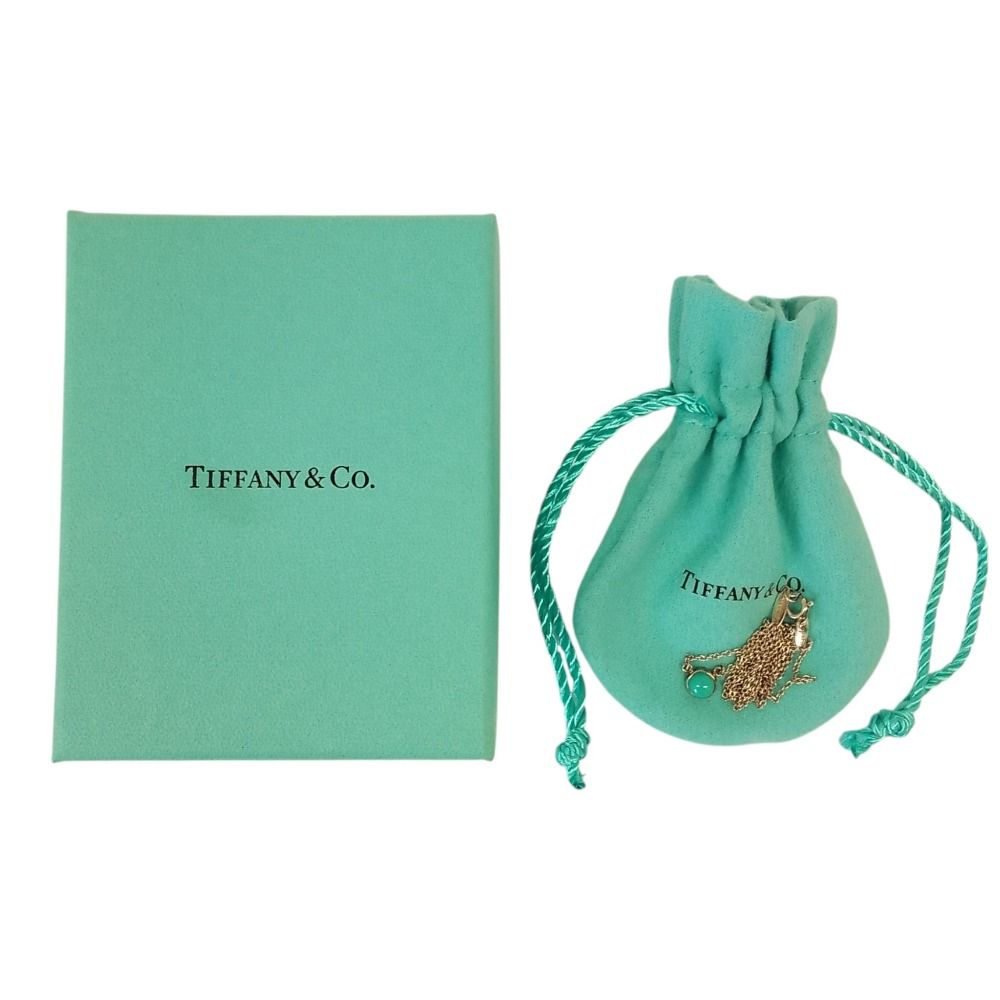 Tiffany & Co 925 Elsa Peretti Color by the Yard Turquoise Necklace Silver — view 9
