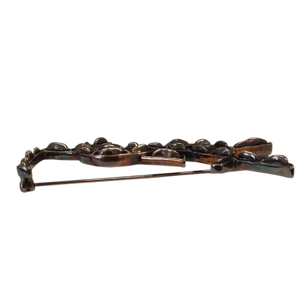 Saint Laurent Paris YSL Opium Brooch Silver — view 5