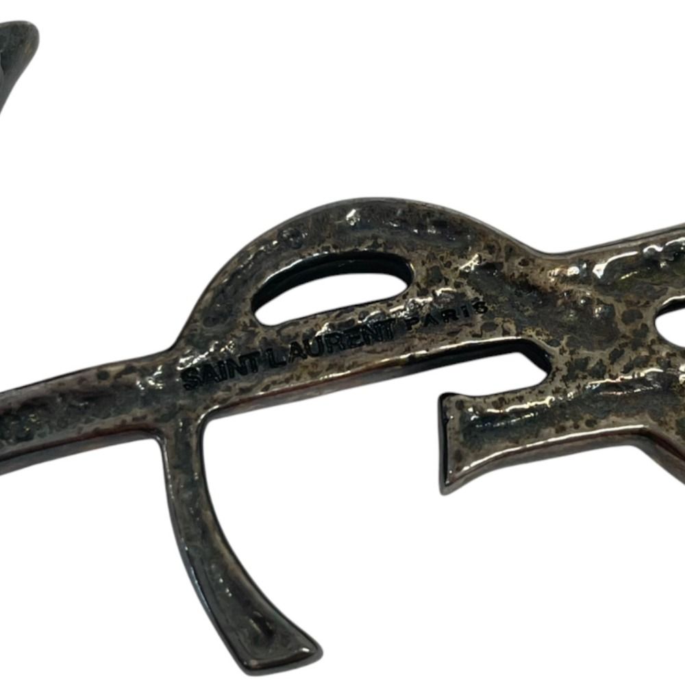 Saint Laurent Paris YSL Opium Brooch Silver — view 9
