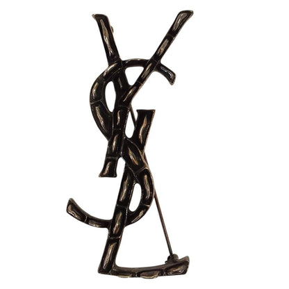 Saint Laurent Paris YSL Opium Brooch Silver