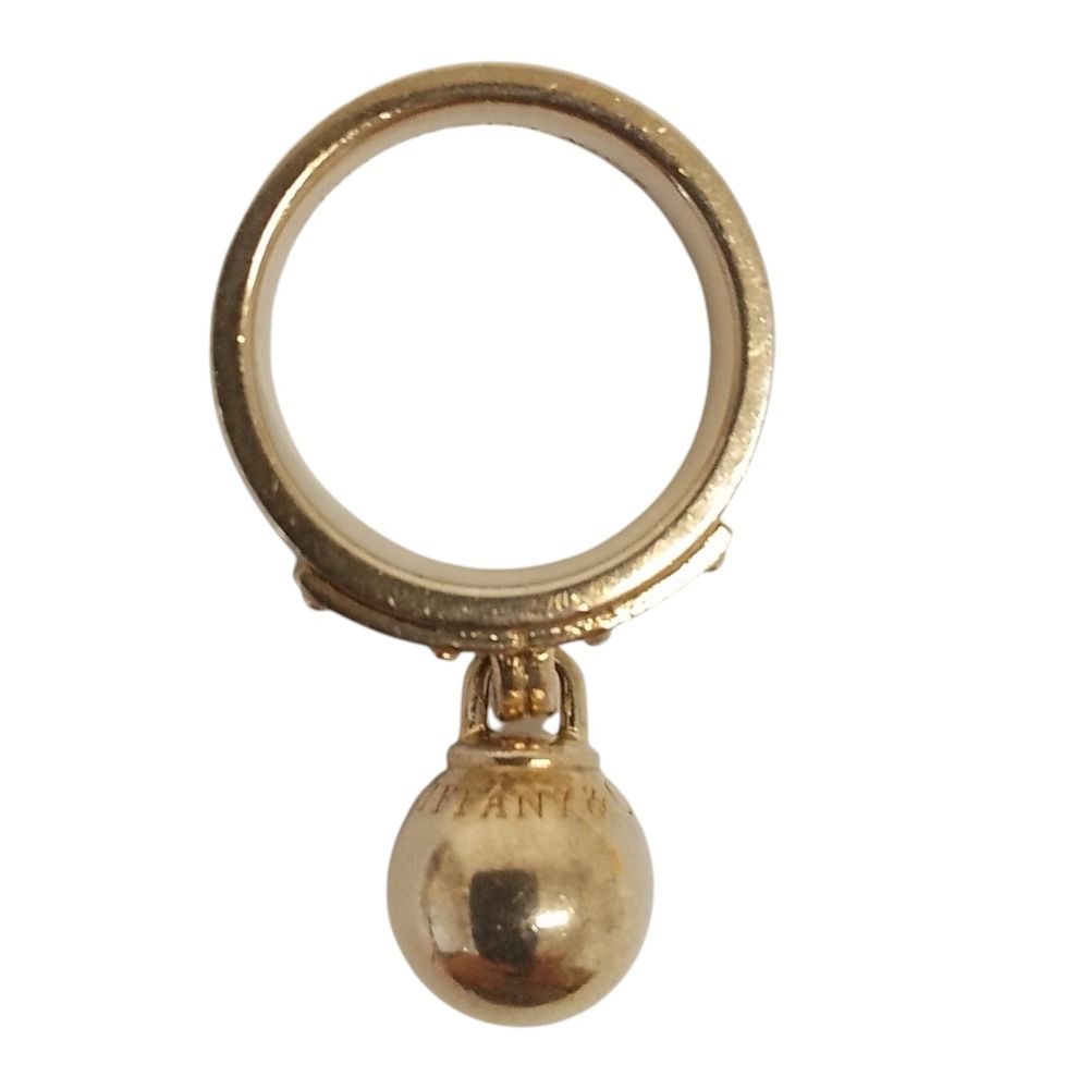 Tiffany & Co Ball Dangle Ring 925 Silver — view 6