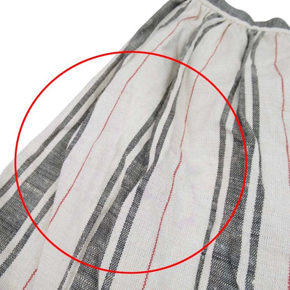Dior Cotton Silk Nep Stripe Long Skirt Tiered — view 9