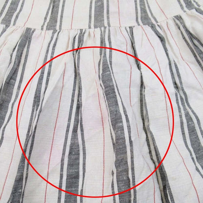 Dior Cotton Silk Nep Stripe Long Skirt Tiered — view 8