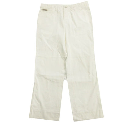 Hermes Series Button Pants Trousers Fly 44 White