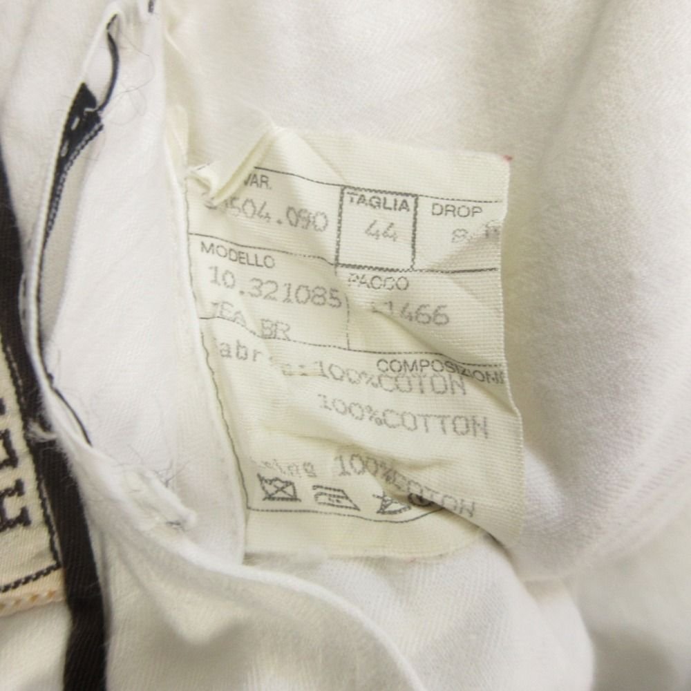 Hermes Series Button Pants Trousers Fly 44 White — view 9