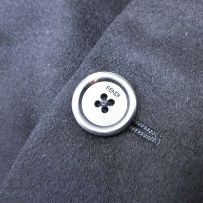 Fendi FF Logo Zucca Lining Cashmere Tailored Jacket Single 2 Button Blazer 44 — view 6