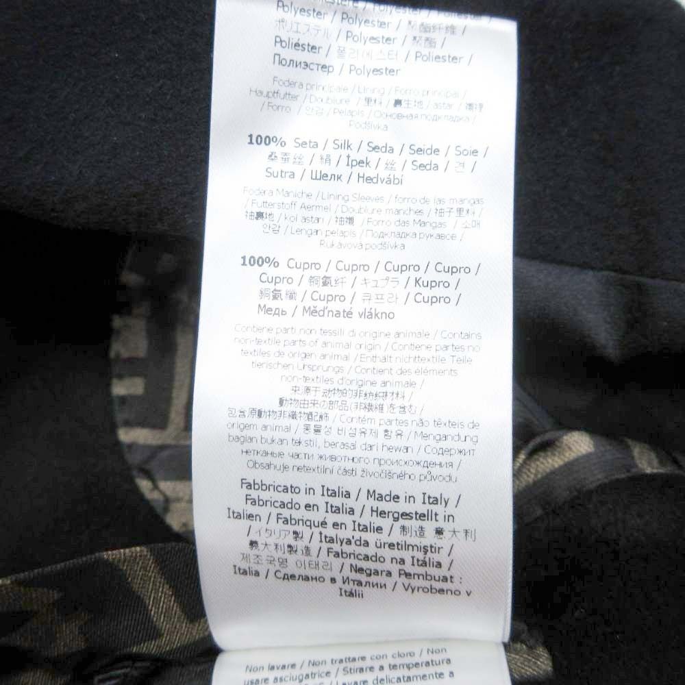 Fendi FF Logo Zucca Lining Cashmere Tailored Jacket Single 2 Button Blazer 44 — view 9