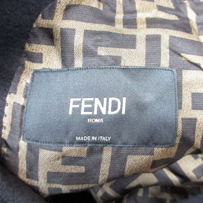 Fendi FF Logo Zucca Lining Cashmere Tailored Jacket Single 2 Button Blazer 44 — view 7