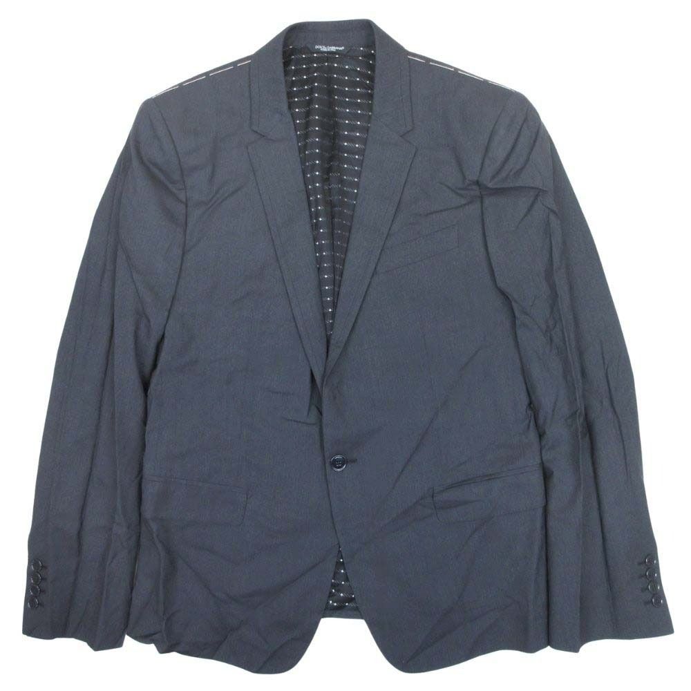 Dolce & Gabbana Martini Line Tailored Jacket Notch Lapel Single 50 Gray