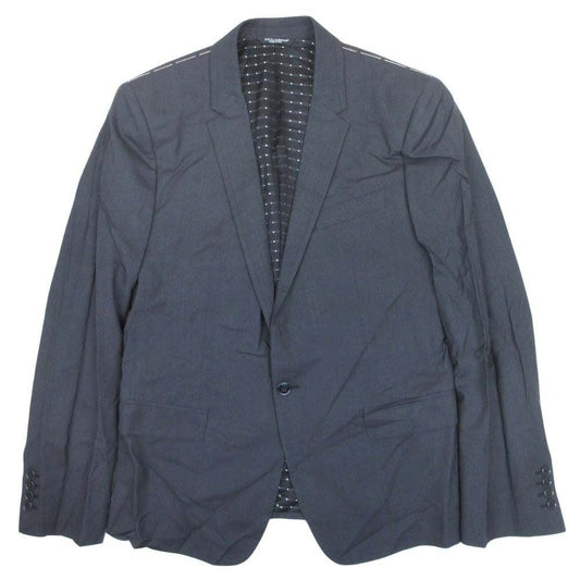 Dolce & Gabbana Martini Line Tailored Jacket Notch Lapel Single 50 Gray