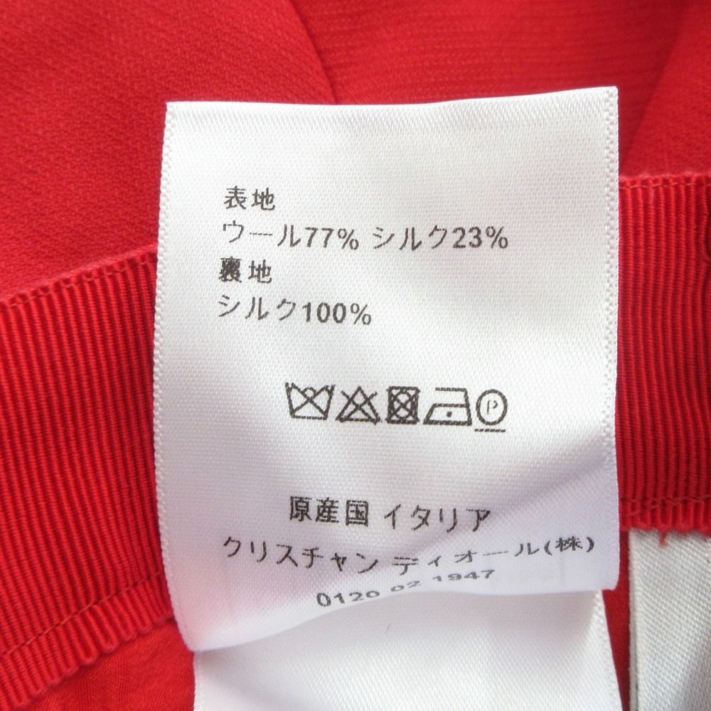 Dior Silk Blend Mini Skirt Heart Pocket Pleats 36 — view 6