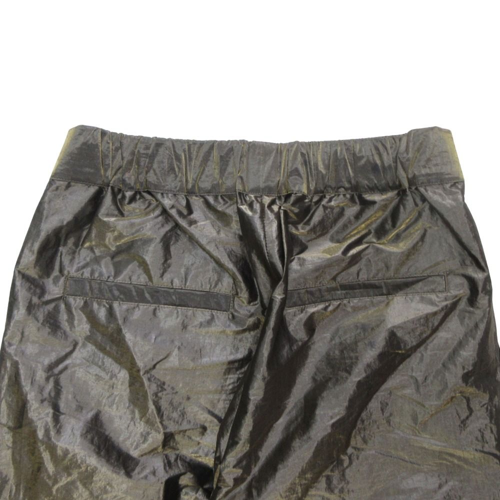 Fendi Woven Fabric Cargo Work Pants Aurora Metallic Brown — view 4