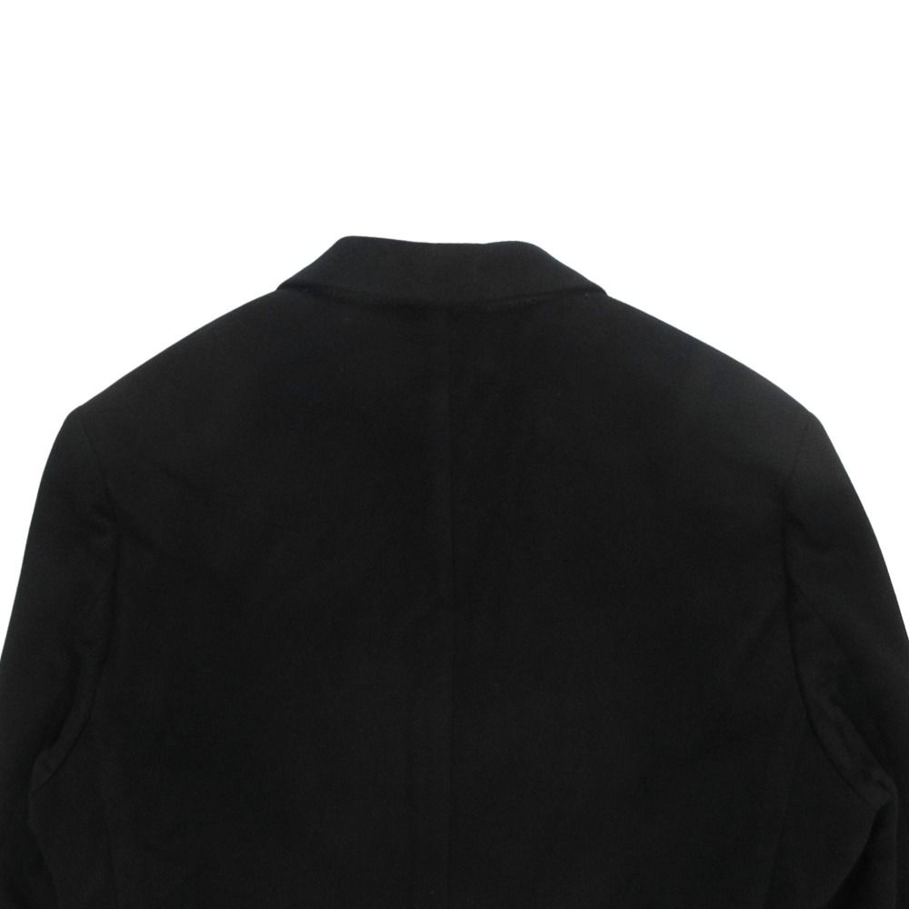 Dior Cashmere Melton Te la de Jacket Blazer Notch Lapel Single Brest 46 Black — view 4
