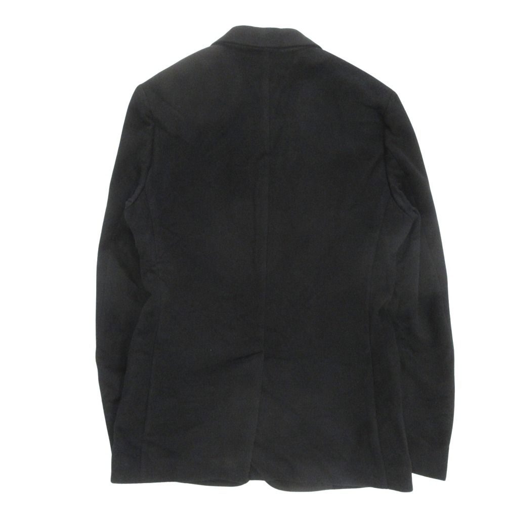 Dior Cashmere Melton Te la de Jacket Blazer Notch Lapel Single Brest 46 Black — view 2