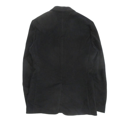 Dior Cashmere Melton Te la de Jacket Blazer Notch Lapel Single Brest 46 Black — view 2