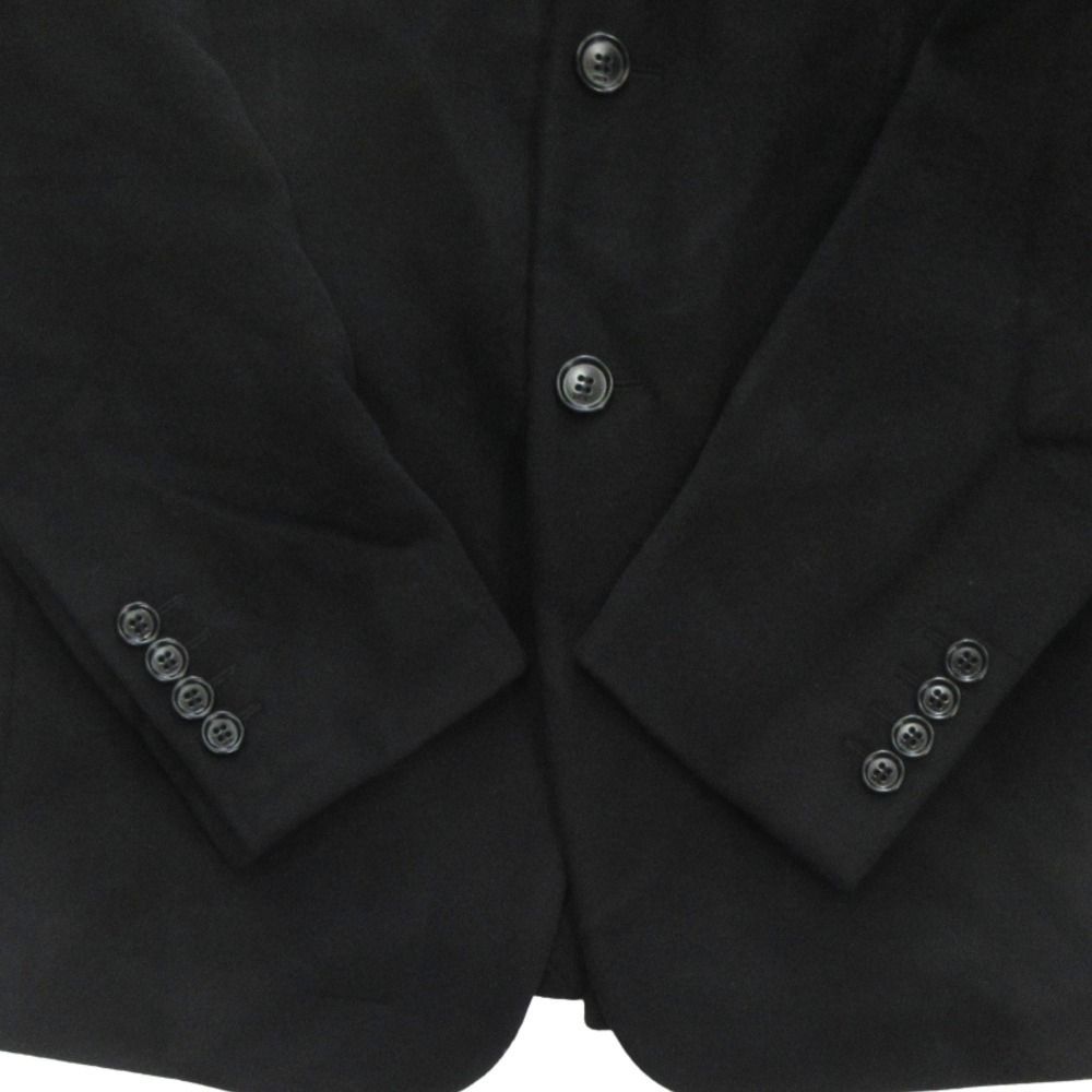 Dior Cashmere Melton Te la de Jacket Blazer Notch Lapel Single Brest 46 Black — view 5
