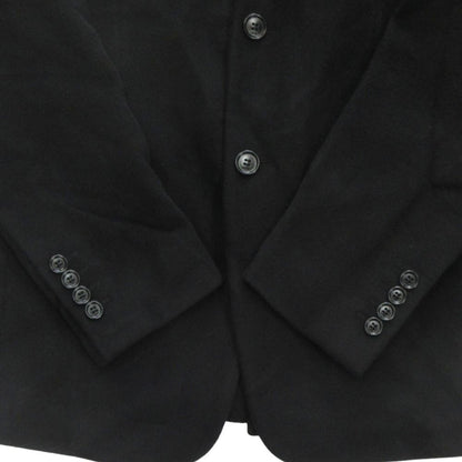 Dior Cashmere Melton Te la de Jacket Blazer Notch Lapel Single Brest 46 Black — view 5