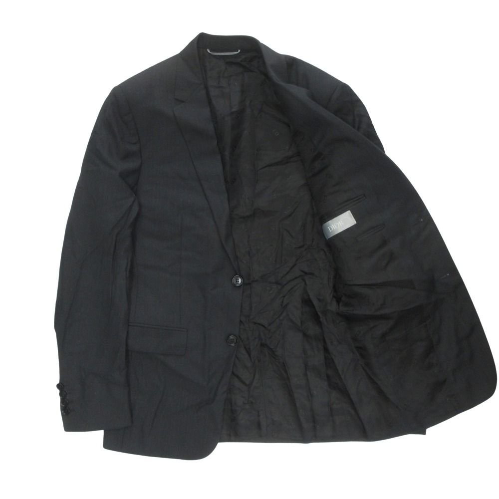 Dior Notch Lapel Single Brest Te la de Jacket Blazer U-le CD Logo Lining 44 Gray — view 3