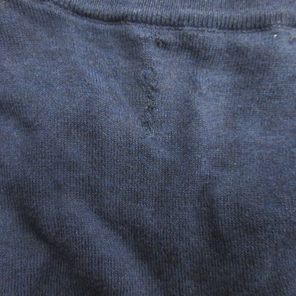 Brunello Cucinelli Henley Neck Knit Sweater Cotton Navy — view 5