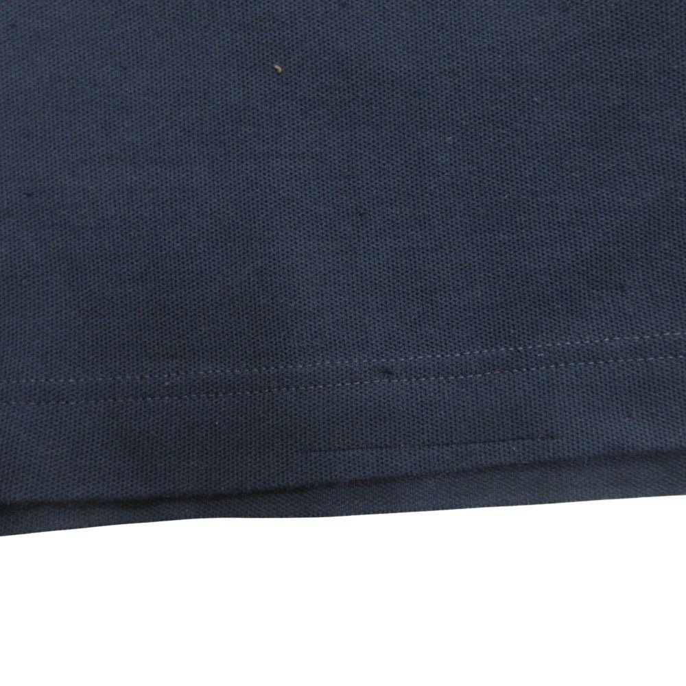 Hermes Sellier Series Button Polo Shirt Top Metal Large XXL Navy — view 5