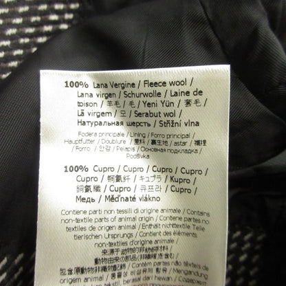 Fendi Asymmetric Lapel Chesterfield Coat Wool Shawl Color 46 Black — view 7