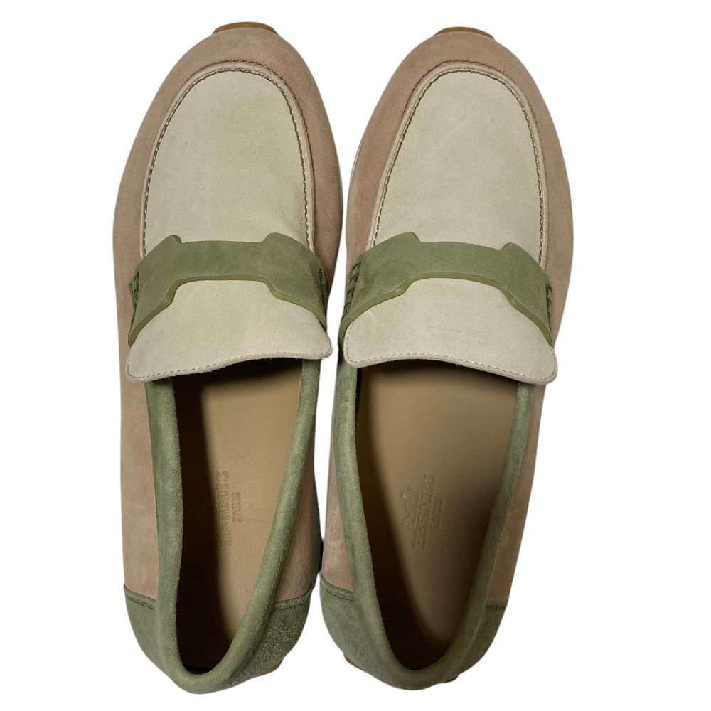 Hermes Ground Loafer Suede Loafers Sneakers 39 Multicolor — view 4
