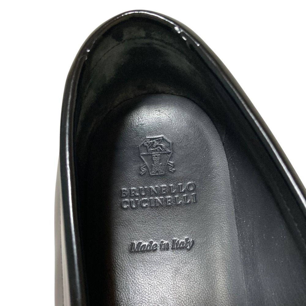 Brunello Cucinelli Moni Retassel Loafers Shoes 38 Black — view 8