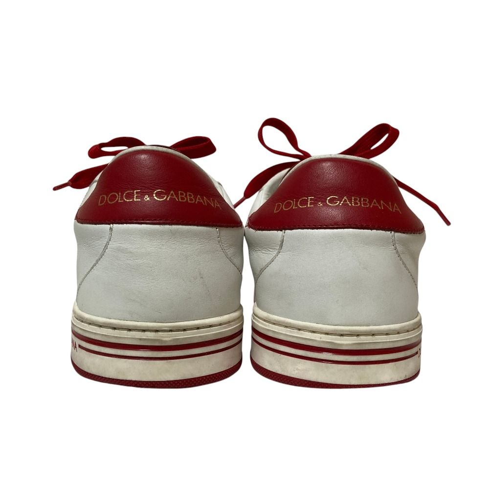 Dolce & Gabbana Leather Low Cut Sneakers 7 White — view 3