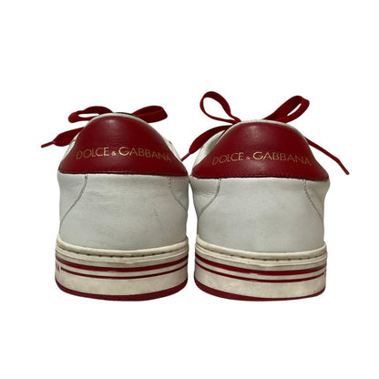 Dolce & Gabbana Leather Low Cut Sneakers 7 White — view 3