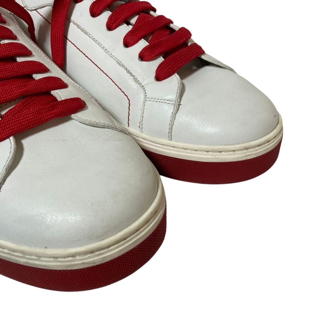 Dolce & Gabbana Leather Low Cut Sneakers 7 White — view 6