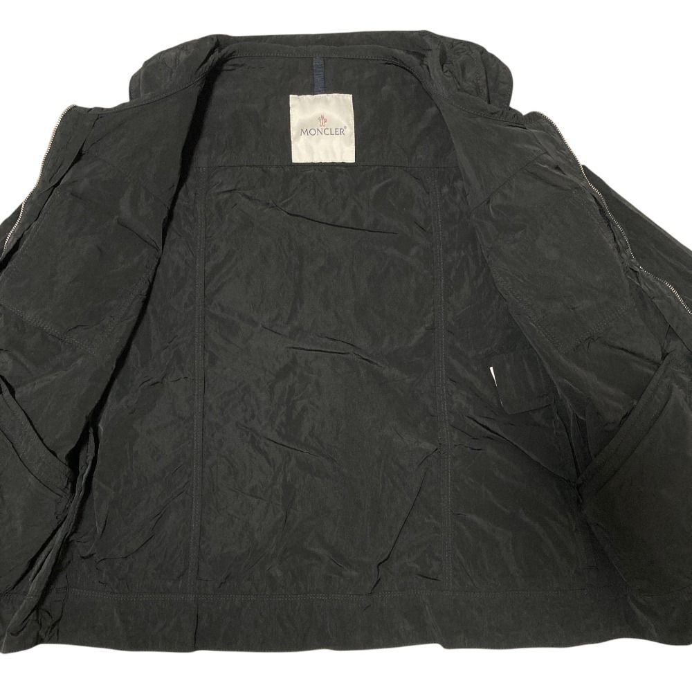 Moncler Belleville Round Color Belted Nylon Jacket 1 Black — view 4