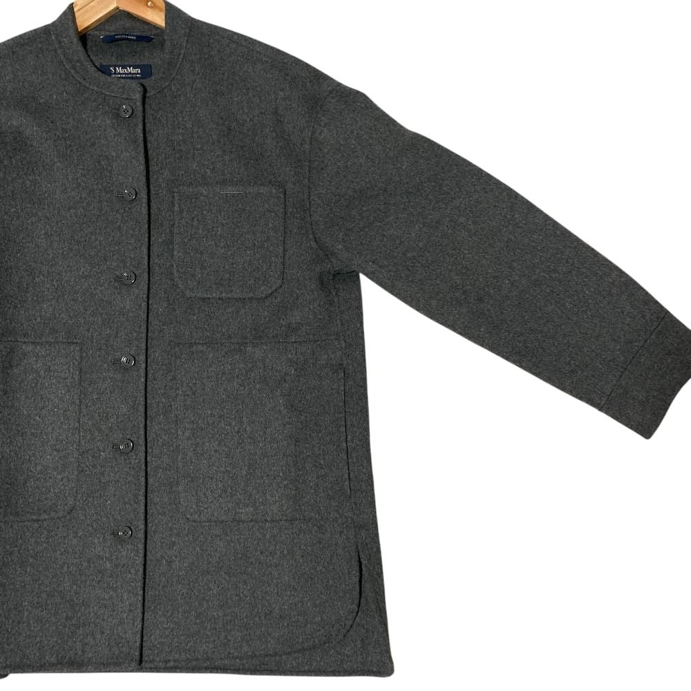 Max Mara S 'S Wool Ribbon Jacket 36 Gray — view 3