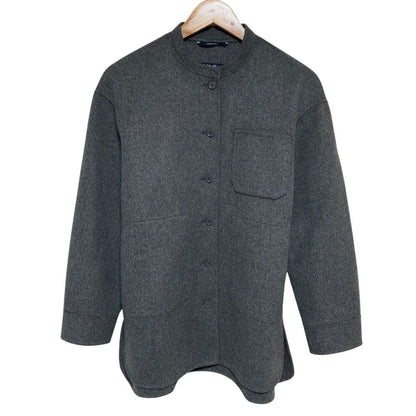 Max Mara S 'S Wool Ribbon Jacket 36 Gray