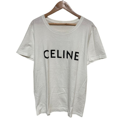 Celine Classic Logo Print T-Shirt L White