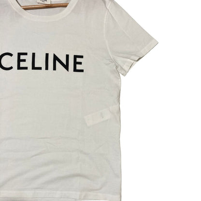 Celine Classic Logo Print T-Shirt L White — view 3