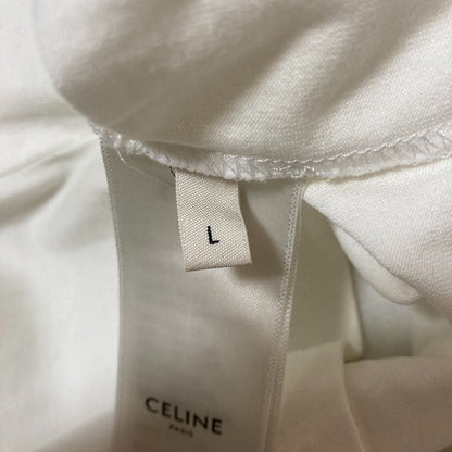 Celine Classic Logo Print T-Shirt L White — view 5