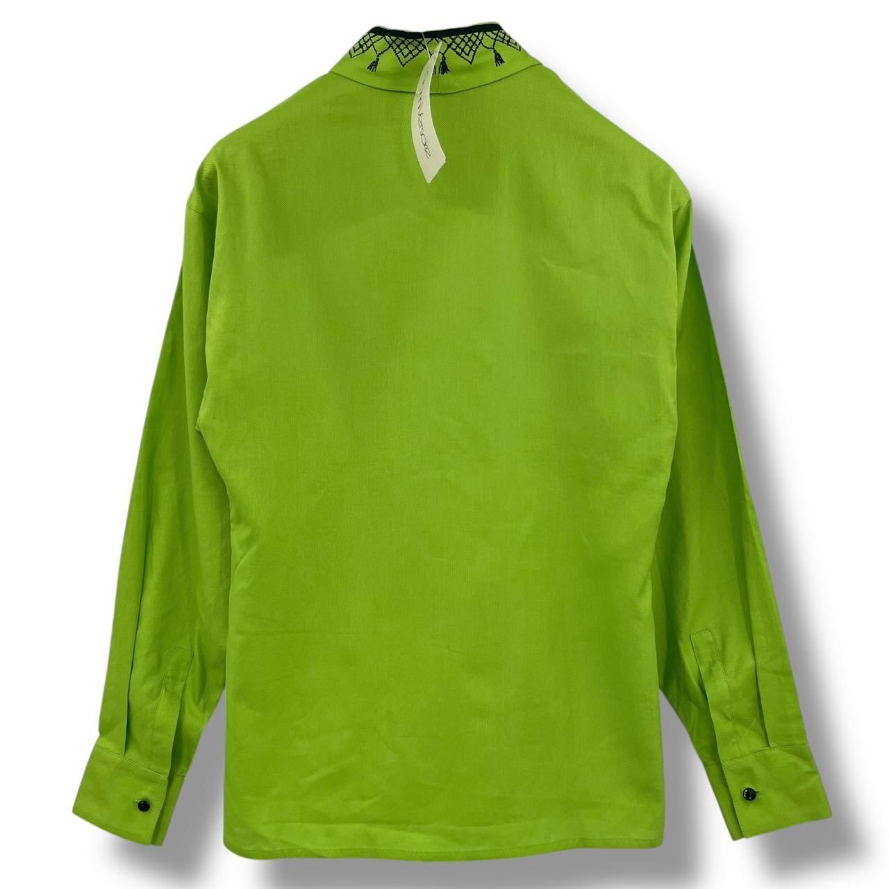 Versace Gianni Shirt Blouse Long Sleeve Green 38 — view 2