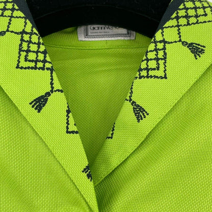 Versace Gianni Shirt Blouse Long Sleeve Green 38 — view 9