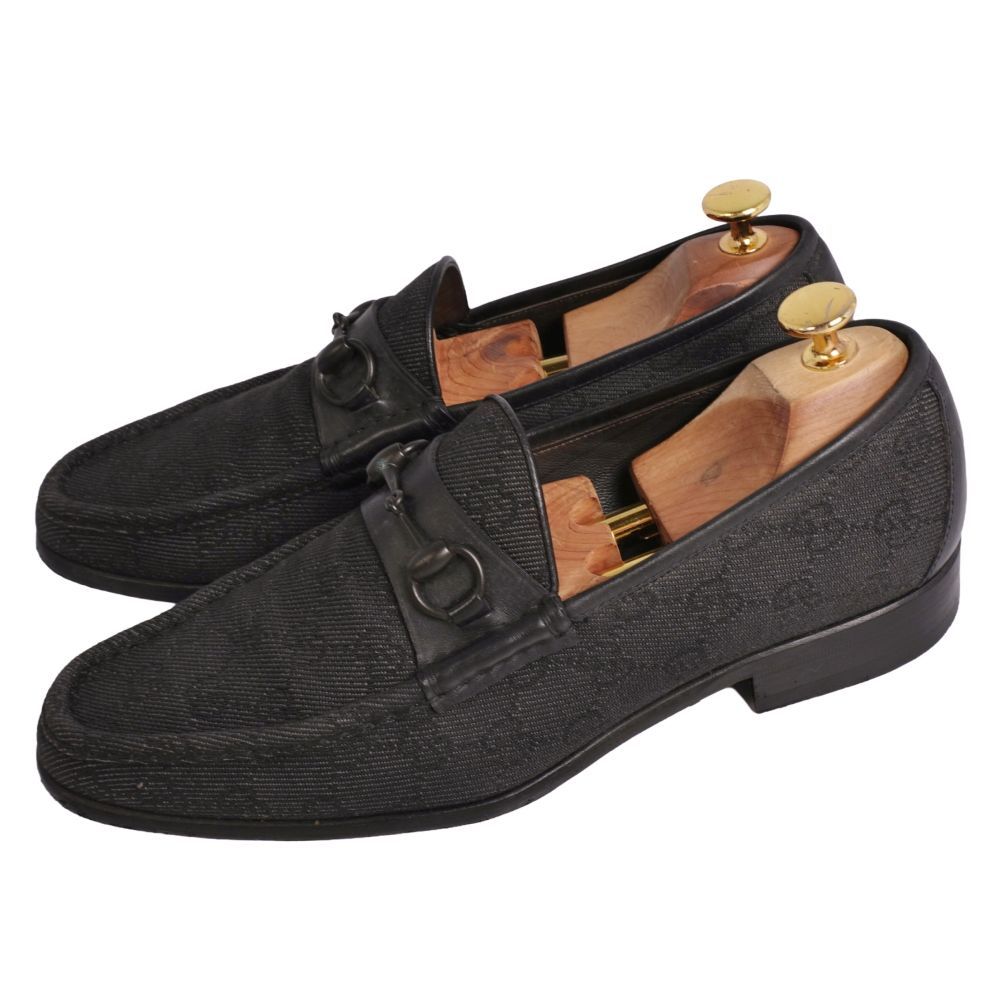 Gucci Loafers Moccasins Horsebit GG Pattern Canvas — view 2